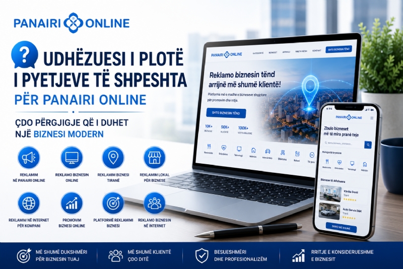 ❓ Udhëzuesi i Plotë i Pyetjeve të Shpeshta për Panairi Online – Çdo Përgjigje që i Duhet Një Biznesi Modern