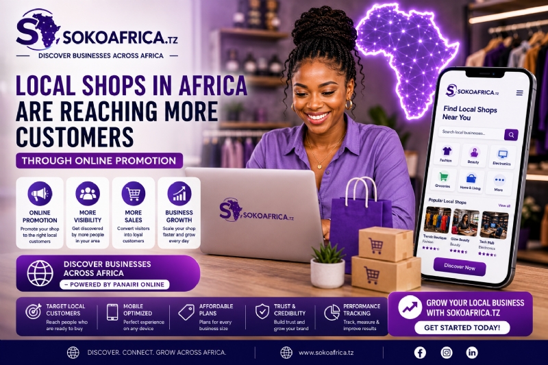 Local Shops in Africa Are Reaching More Customers Through Online Promotion, Discover Businesses Across Africa – Powered by Panairi Online